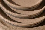 Dune Clay Round Stackable Plate