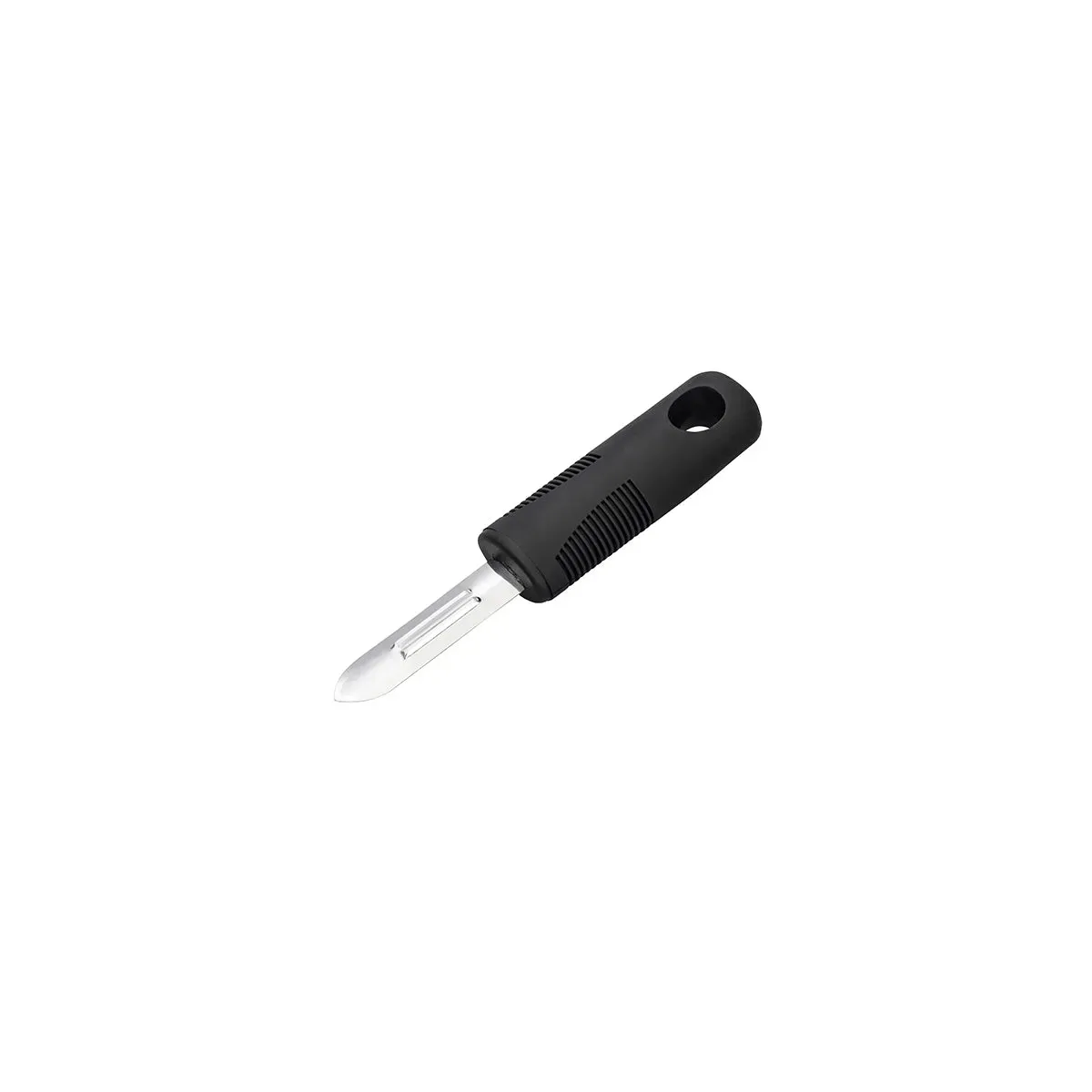 Easy Grip Fixed Peeler Stainless Steel with Black Handle 175mm