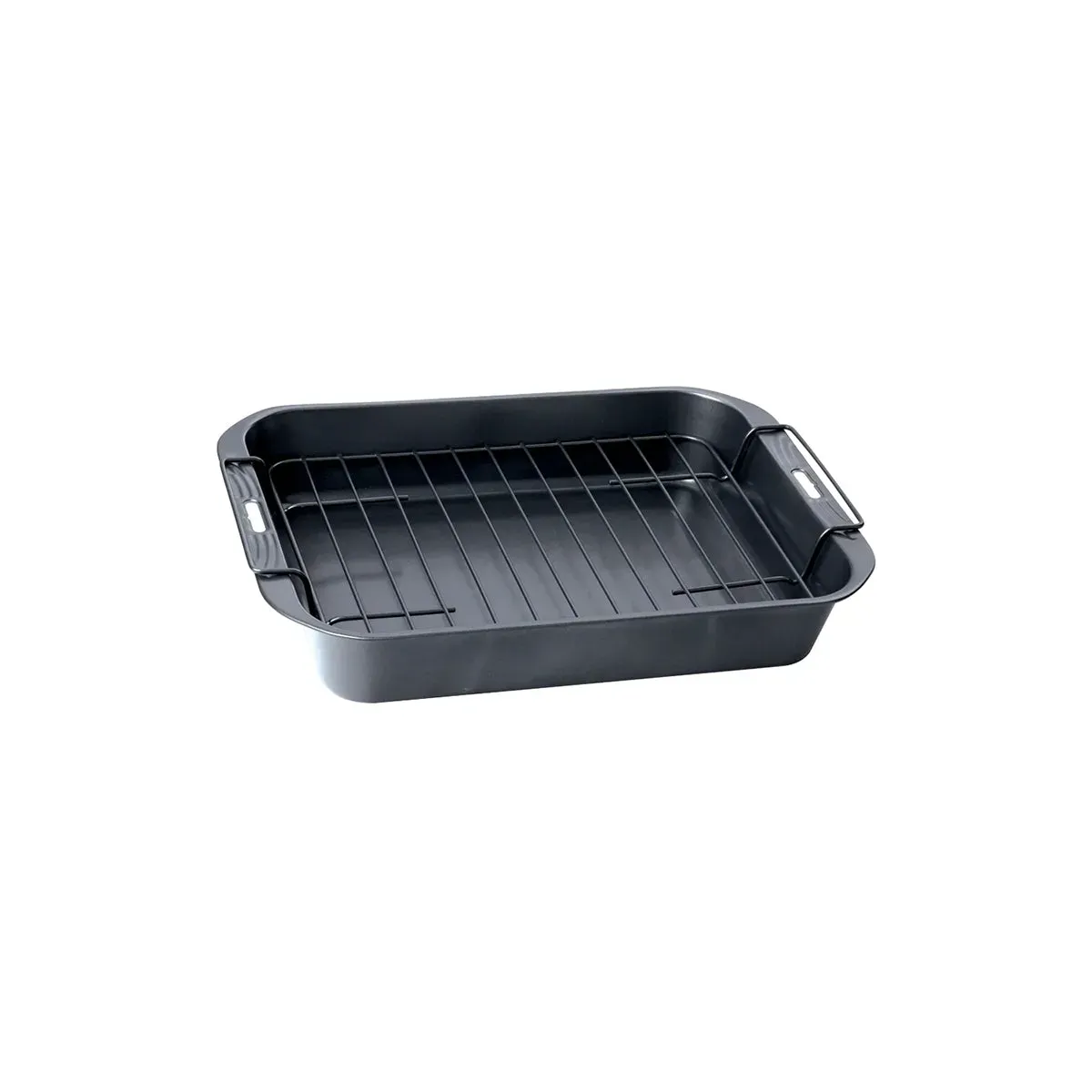 Deep Roast Pan with Rack — 330mm