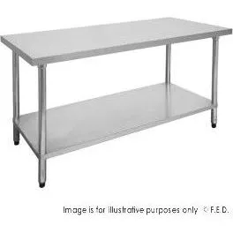 0600-6-WB Economic 304 Grade Stainless Steel Table 600x600x900