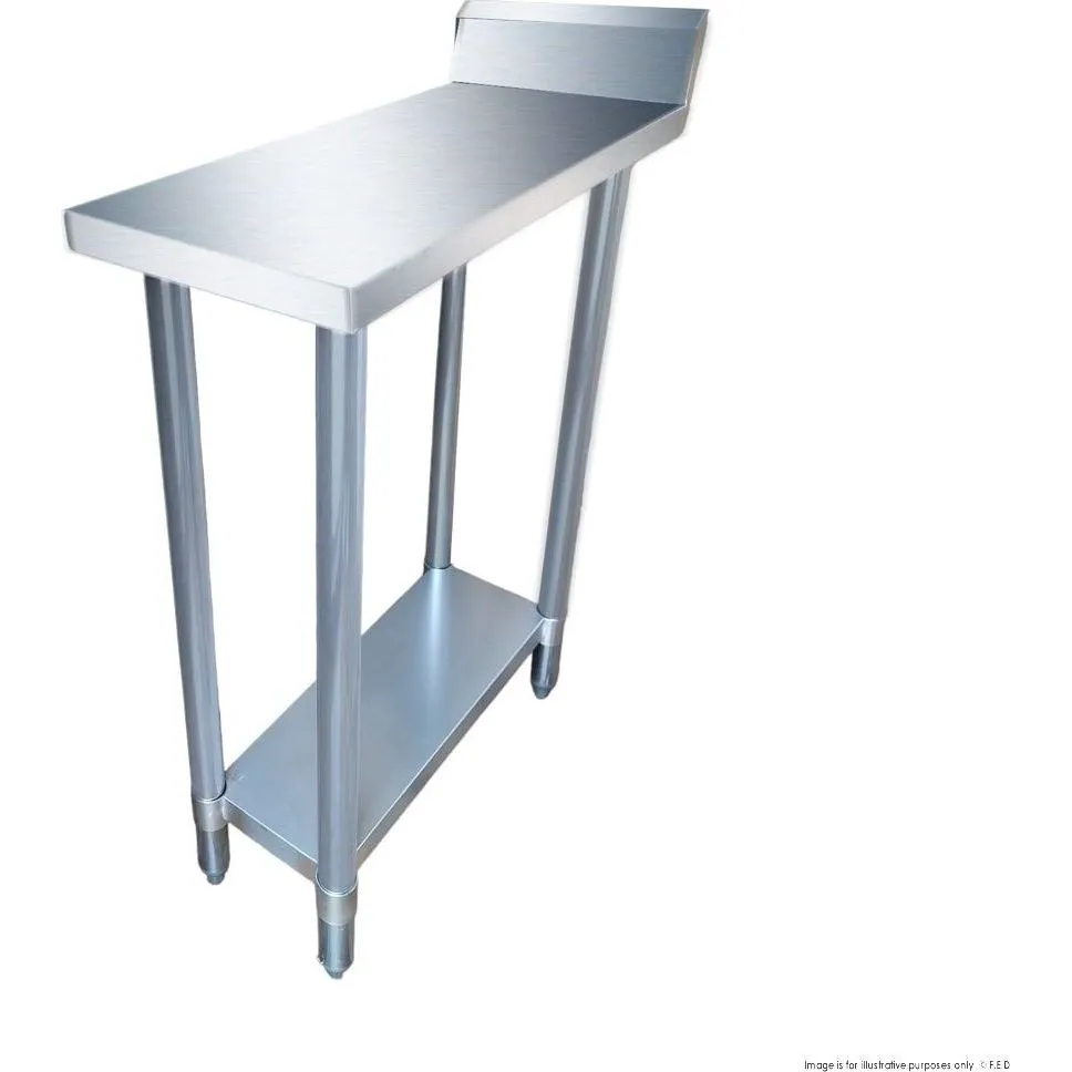 0300-7-WBB Economic 304 Grade Stainless Steel Table with splashback 300x700x900