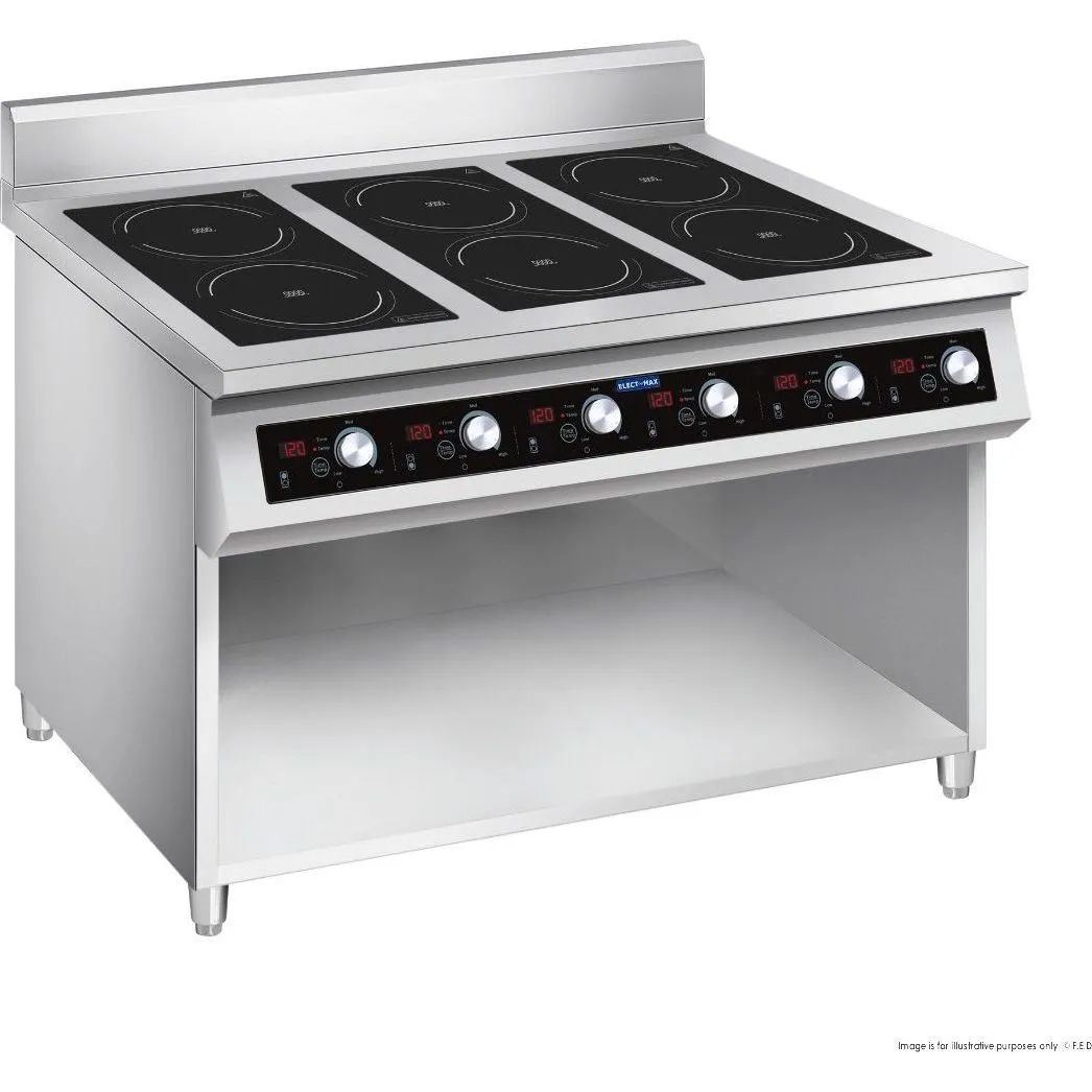Electmax 700 Series Induction 6-Burner Cooker with Splashback EIC7-1200P