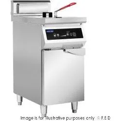 Electmax 700 Series Induction Single Fryer with Splashback - IFS7-30L