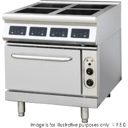 ElectMax induction 4 Burner Cooker with convection oven - IC9-4B