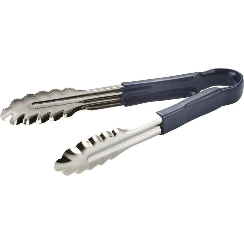 Essentials Tong Stainless Steel Blue Handle 230mm