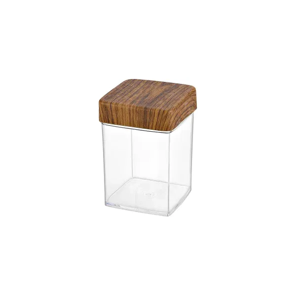 Evelin Square Cannister With Lid 85x85x125mm