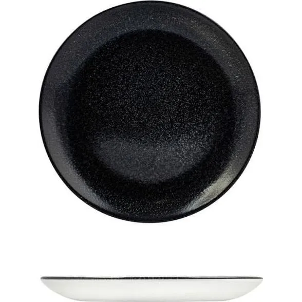 Evo Origins Black Round Coupe Plate