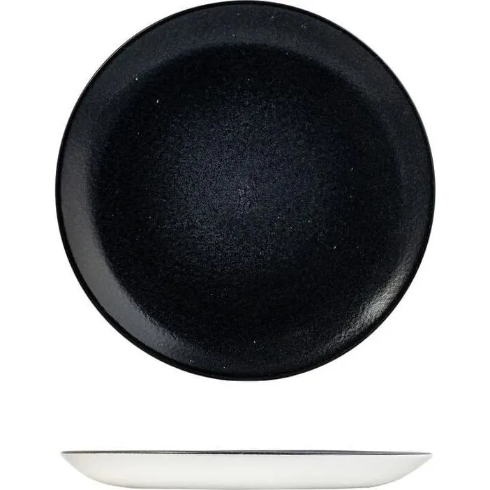 Evo Origins Black Round Coupe Plate