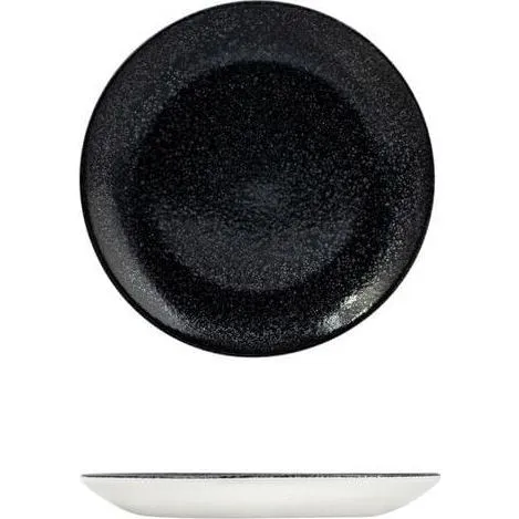Evo Origins Black Round Coupe Plate