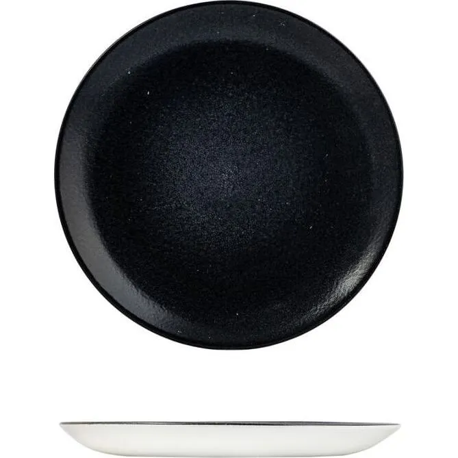 Evo Origins Black Round Coupe Plate