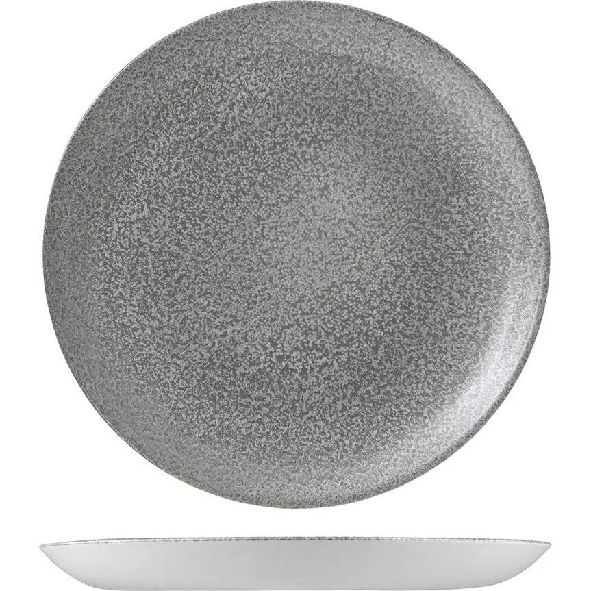 Evo Origins Grey Round Coupe Plate