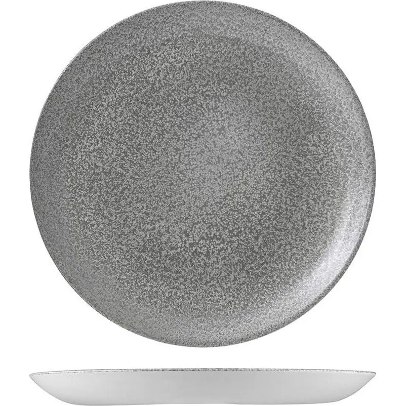 Evo Origins Grey Round Coupe Plate