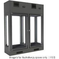 Fagor Dual Zone 2 Doors Black Wall-Mounted Wine Cellar FWC-2302-2WB