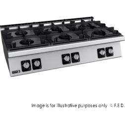 Fagor Kore 700 Series Bench Top 6 Gas Burners - C-G760H
