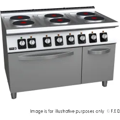 Fagor Kore 700 Series Electric 6 Burners with oven  C-E761