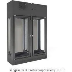 Fagor Single Zone 2 Doors Black Wall-Mounted Wine Cellar FWC-2602-1WB