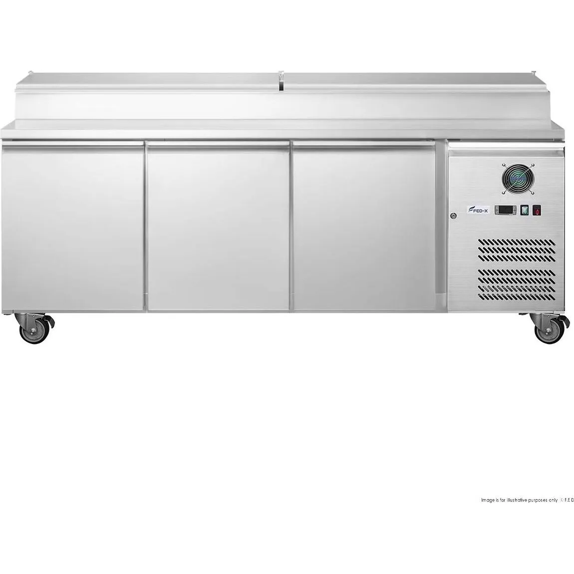 FED-X S/S Three Door Sandwich Counter - XSS7C18S3V