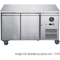FED-X S/S Two Door Bench Freezer - XUB6F13S2V