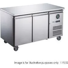 FED-X S/S Two Door Bench Fridge - XUB6C13S2V