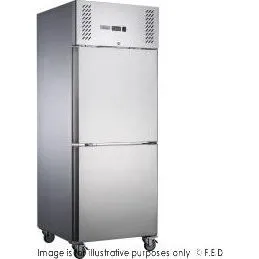 FED-X S/S Two Door Upright Fridge - XURC600S1V