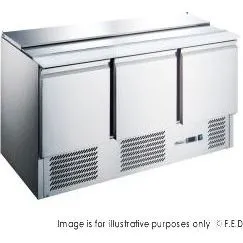 FED-X Three Door Salad Prep Fridge - XGNS1300S