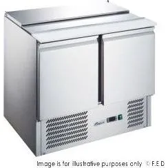 FED-X Two Door Salad Prep Fridge - XGNS900S