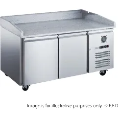 FED-X Two Door Standard Saladette On Castors - XPZ2600TN
