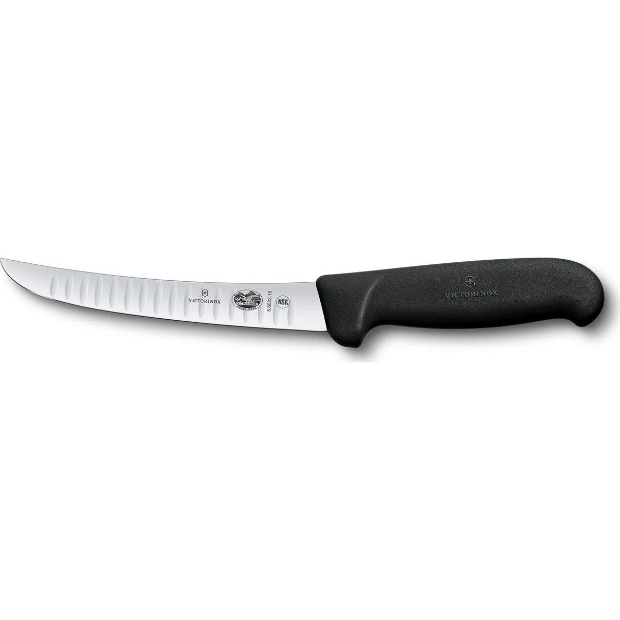 Fibrox Boning Knife, 15cm Curved Fluted Blade