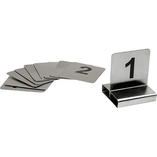 Flat Table Numbers-S/S | 70x60mm | Set 31-40