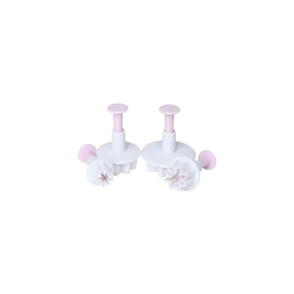 Cutter Set Flower With Pusher — 4pc