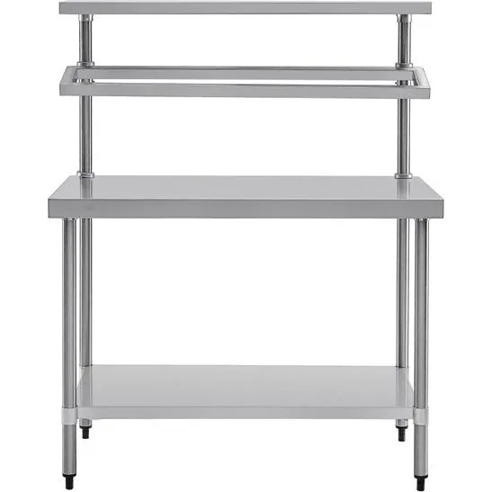 Vogue Stainless Steel Prep Station With Gantry 1200mm
