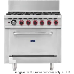 Gasmax 6 Burner With Oven Flame Failure GBS6TS