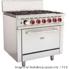 GBS6TLPG Gasmax 6 Burner With Oven Flame Failure