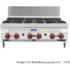 Gasmax Gas 6 Burner Cook Top RB-6ELPG