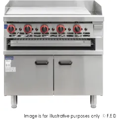 Gasmax Gas Griddle and Gas Toaster with Cabinet GGS-36