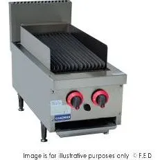 Gasmax Natural Gas 2 Burner Char Grill Top - QR-14E