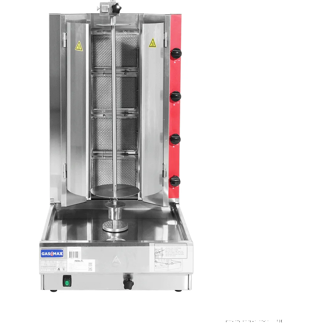 Gasmax Semi-automatic 4 Burner LPG Kebab Machine - KB-4LPG