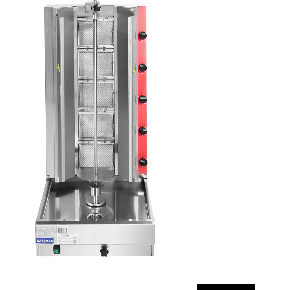Gasmax Semi-automatic 5 Burner NG Kebab Machine - KB-5