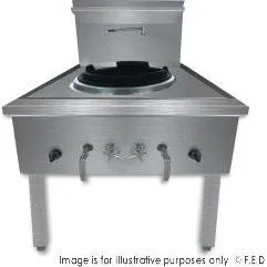 Gasmax Waterless LPG Single Wok Chimney Burner - WW-1LC