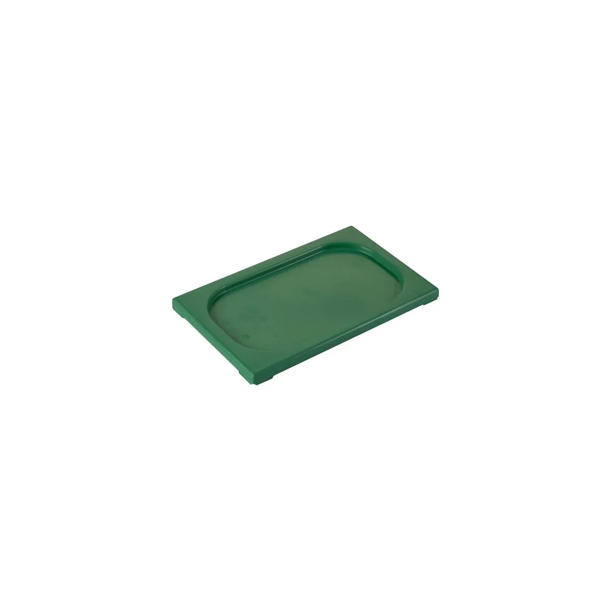 Gastronorm Lid Polypropylene 1/4 Size Green 265x162x20mm