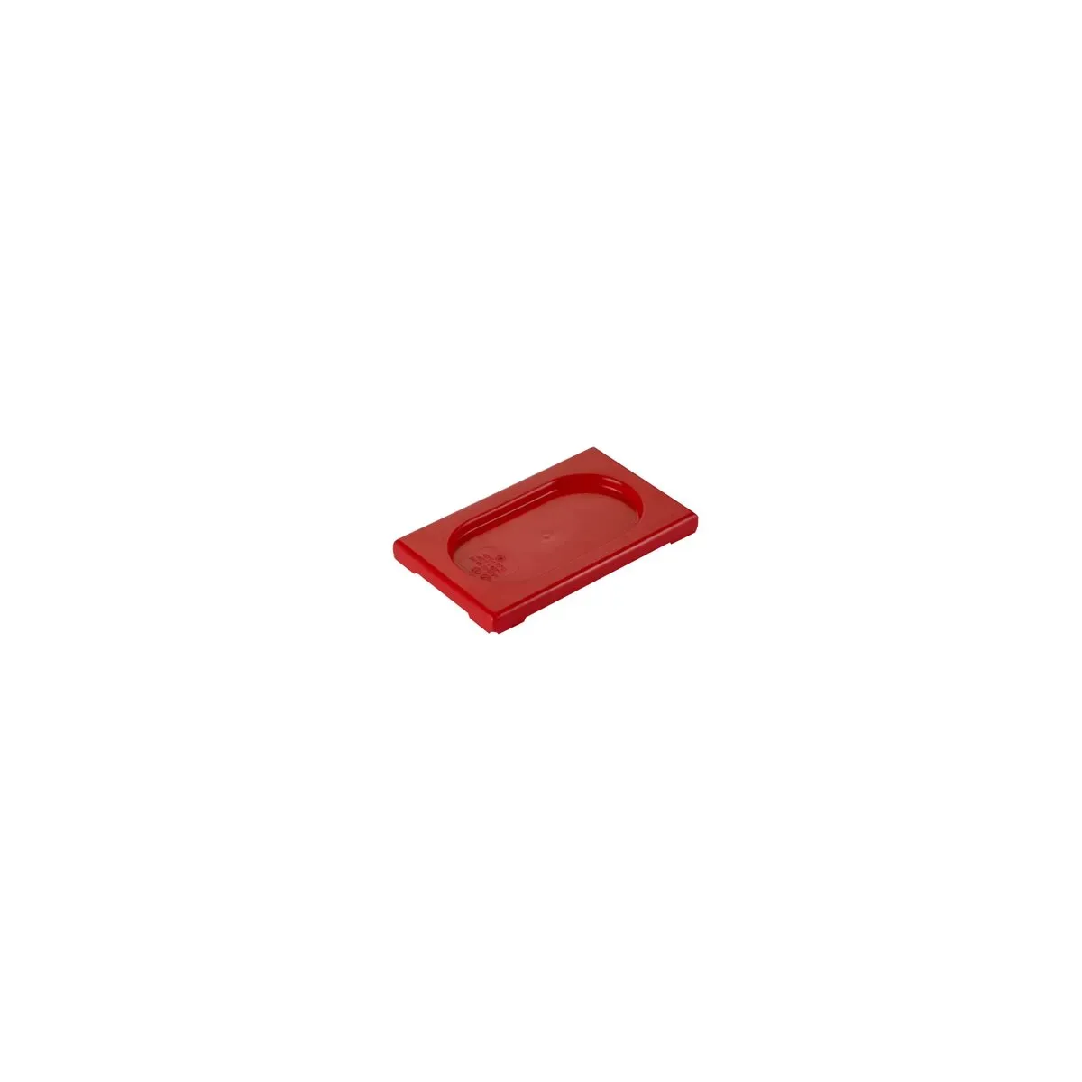 Gastronorm Lid Polypropylene 1/9 Size Red 176x108x20mm
