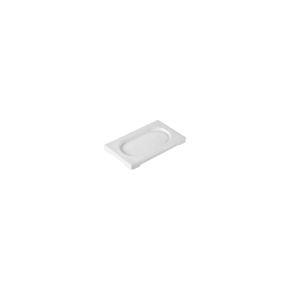 Gastronorm Lid Polypropylene 1/9 Size White 176x108x20mm