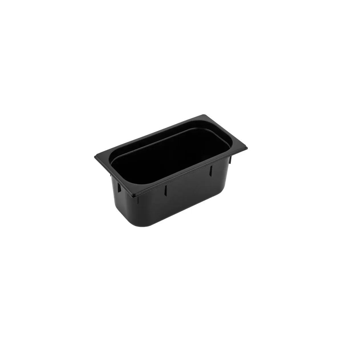 Gastronorm Pan Polycarbonate Black 1/4 Size 265x162x150mm / 3.7Lt