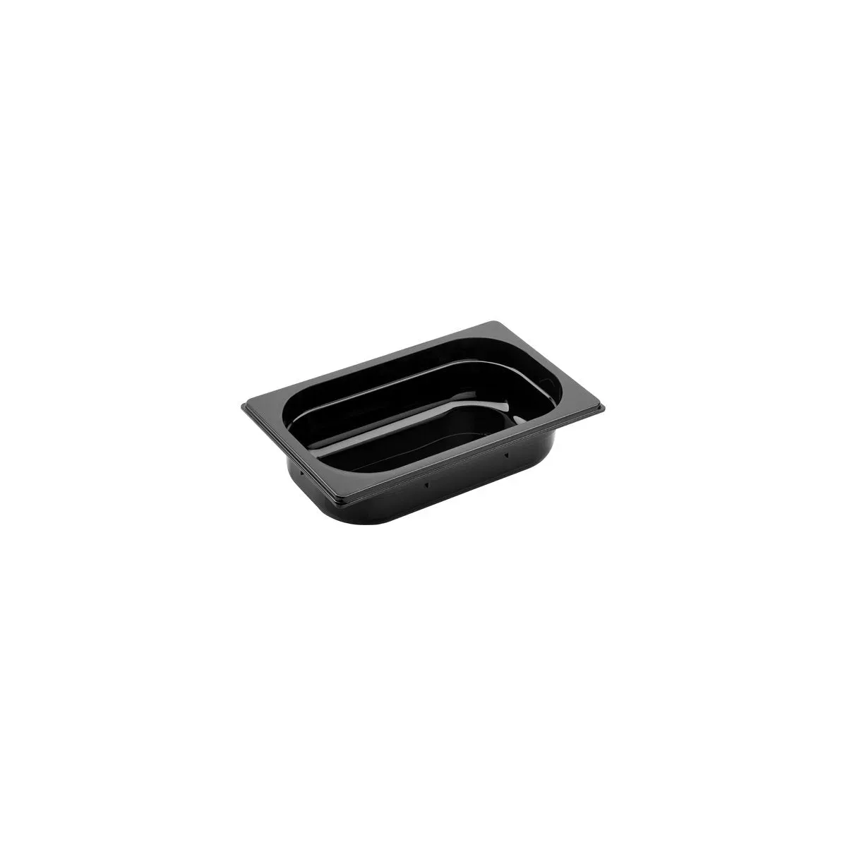 Gastronorm Pan Polycarbonate Black 1/4 Size 265x162x65mm / 1.7Lt