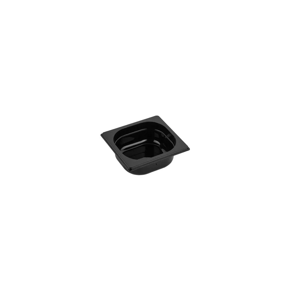 Gastronorm Pan Polycarbonate Black 1/6 Size 176x162x65mm / 1.0Lt