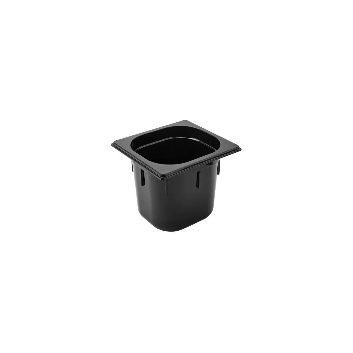 Gastronorm Pan Polycarbonate Black 1/6 Size 176x162x150mm / 2.2Lt