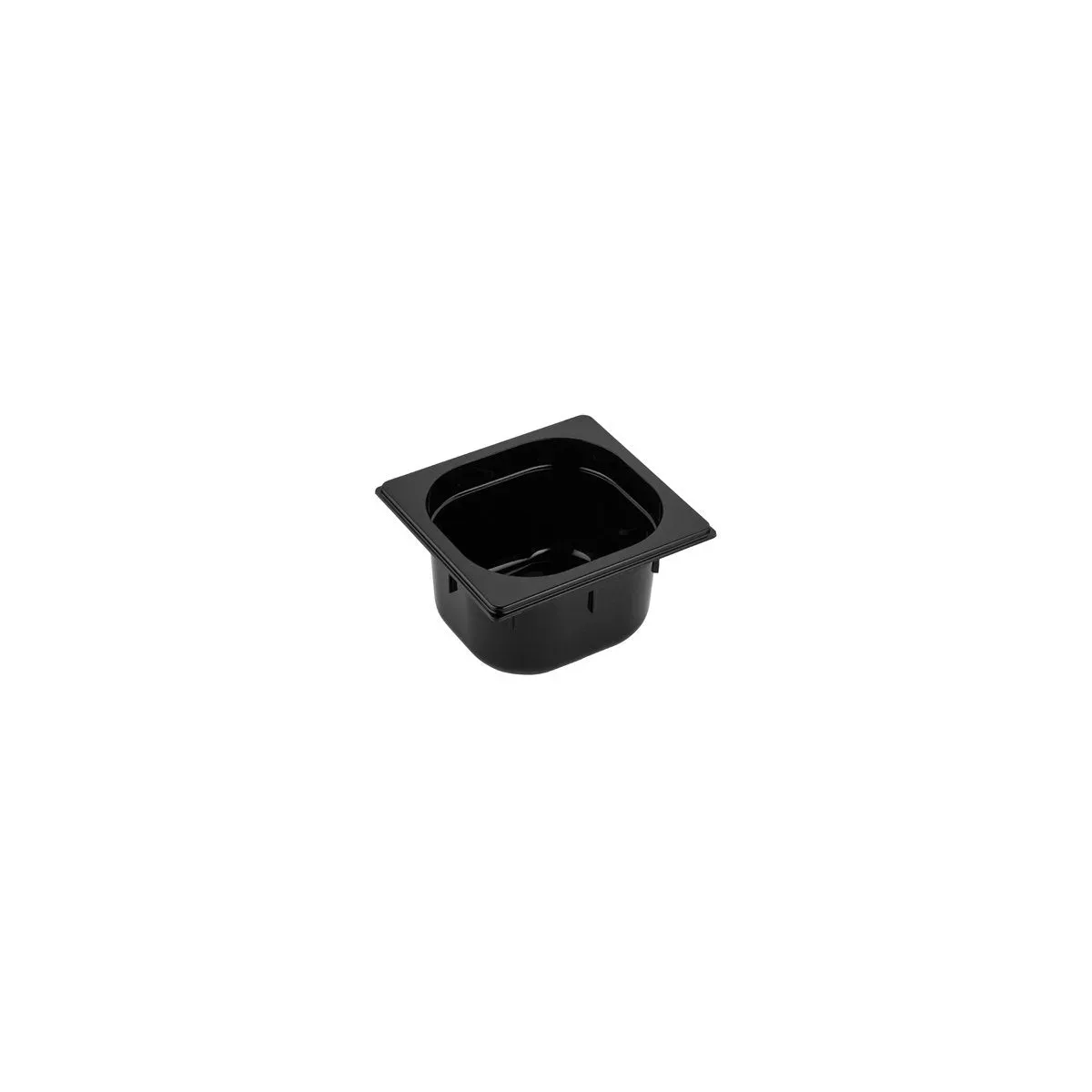 Gastronorm Pan Polycarbonate Black 1/6 Size 176x162x100mm / 1.5Lt