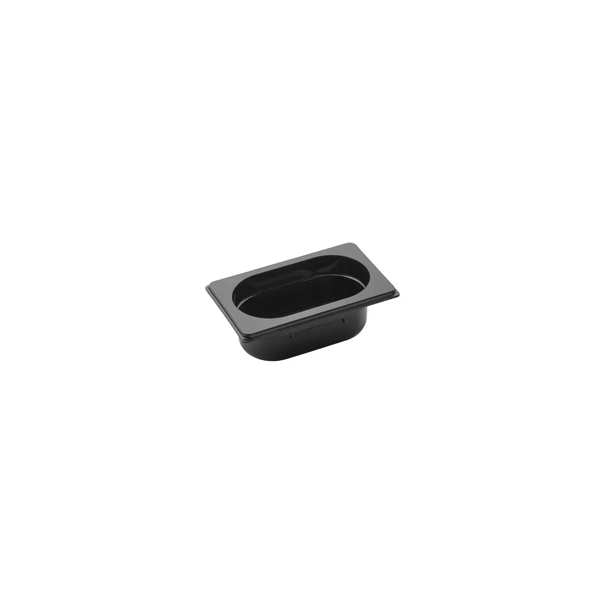 Gastronorm Pan Polycarbonate Black 1/9 Size 176x108x65mm / 0.6Lt