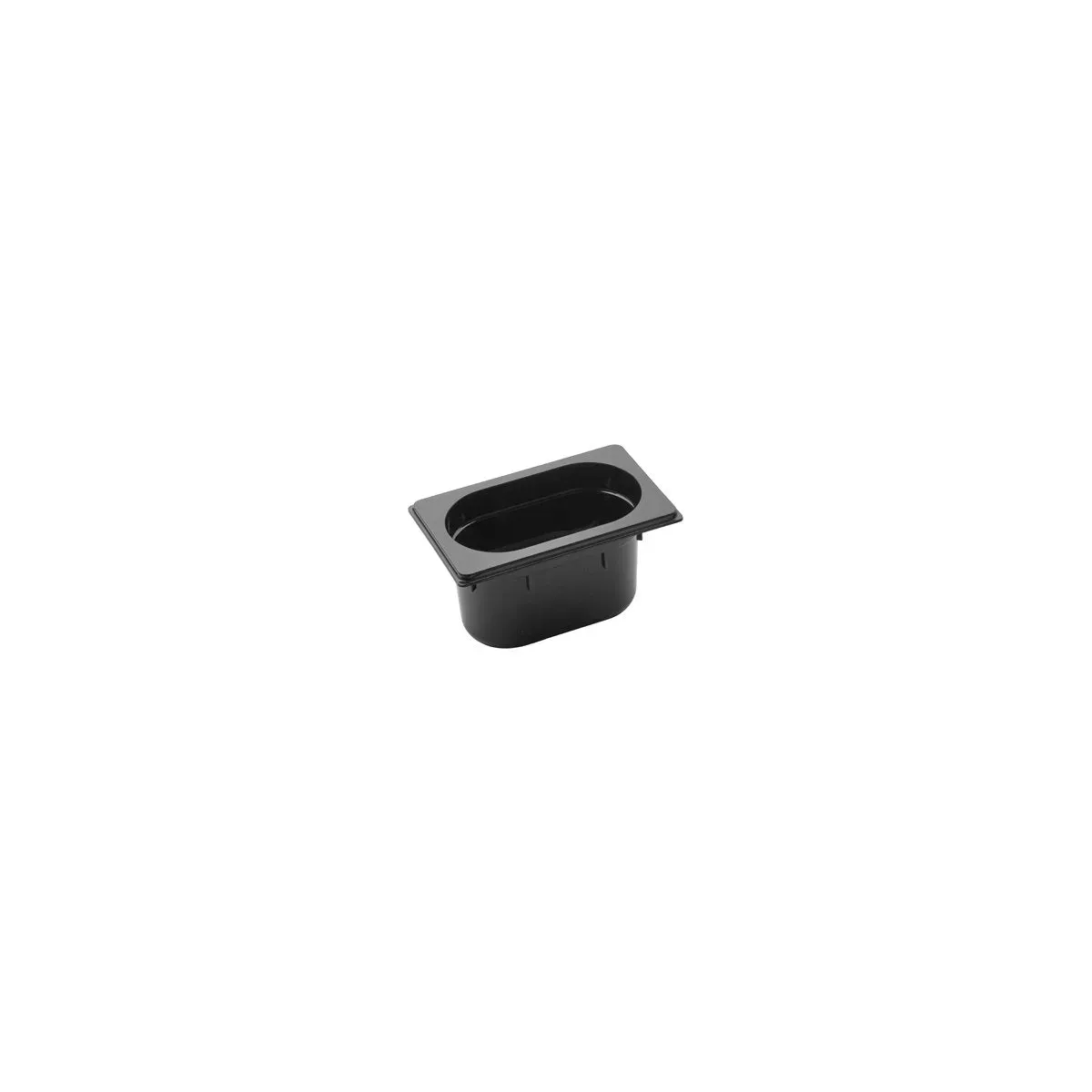 Gastronorm Pan Polycarbonate Black 1/9 Size 176x108x100mm / 1.0Lt
