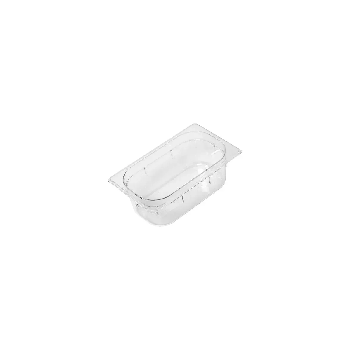 Gastronorm Pan Polycarbonate Clear 1/4 Size 265x162x100mm / 2.5Lt